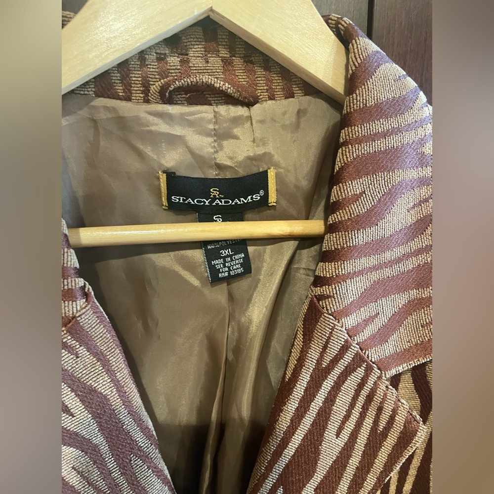 Pendleton Beige And Brown Patterned Blazer - image 3